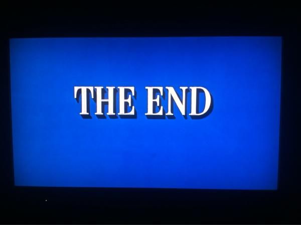 The End, a title card at the end of a movie